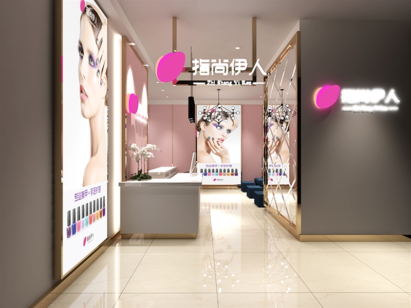 美容院展柜 美甲柜 (11)